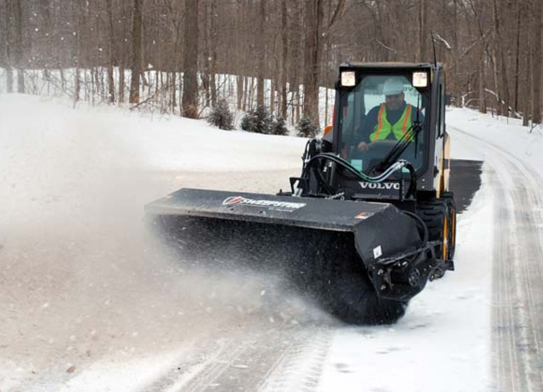 Angle Sweeper 7' Skid Steer Mount - Thumbs